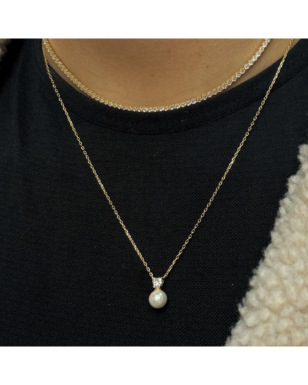 Argento Vivo Metallic The Scarlette Pearl Necklace