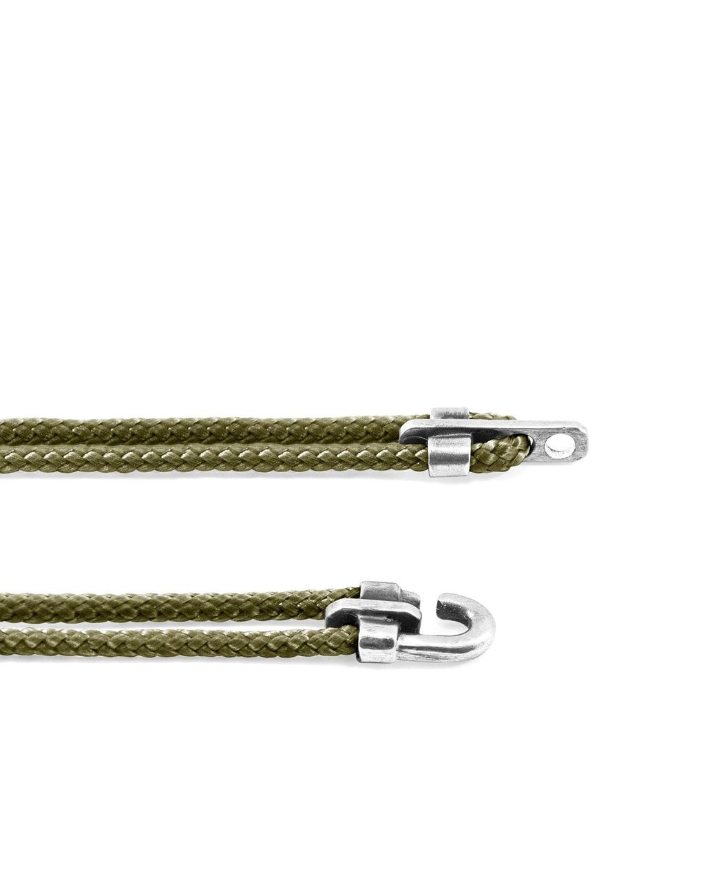 Anchor and Crew Green Khaki Canterbury & Rope Bracelet for men