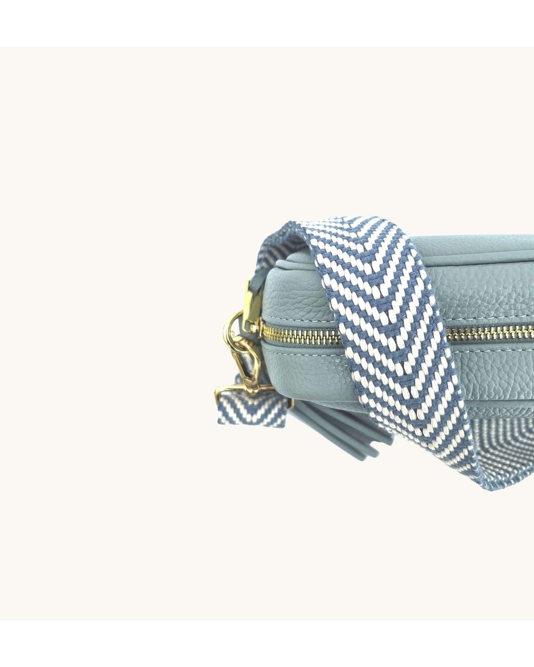 Apatchy London Black Denim Chevron Strap
