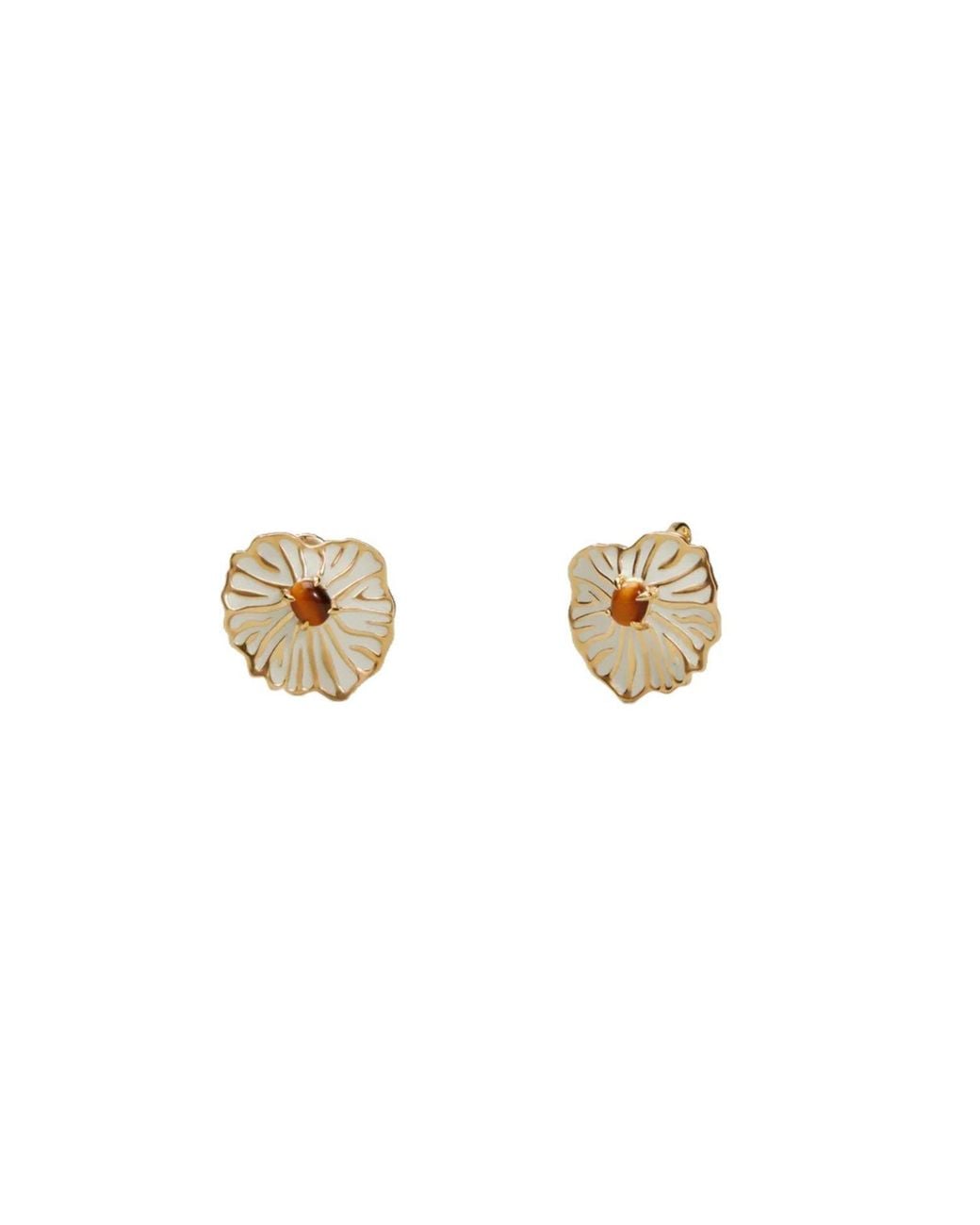 Onia Metallic Dew Cap Earrings