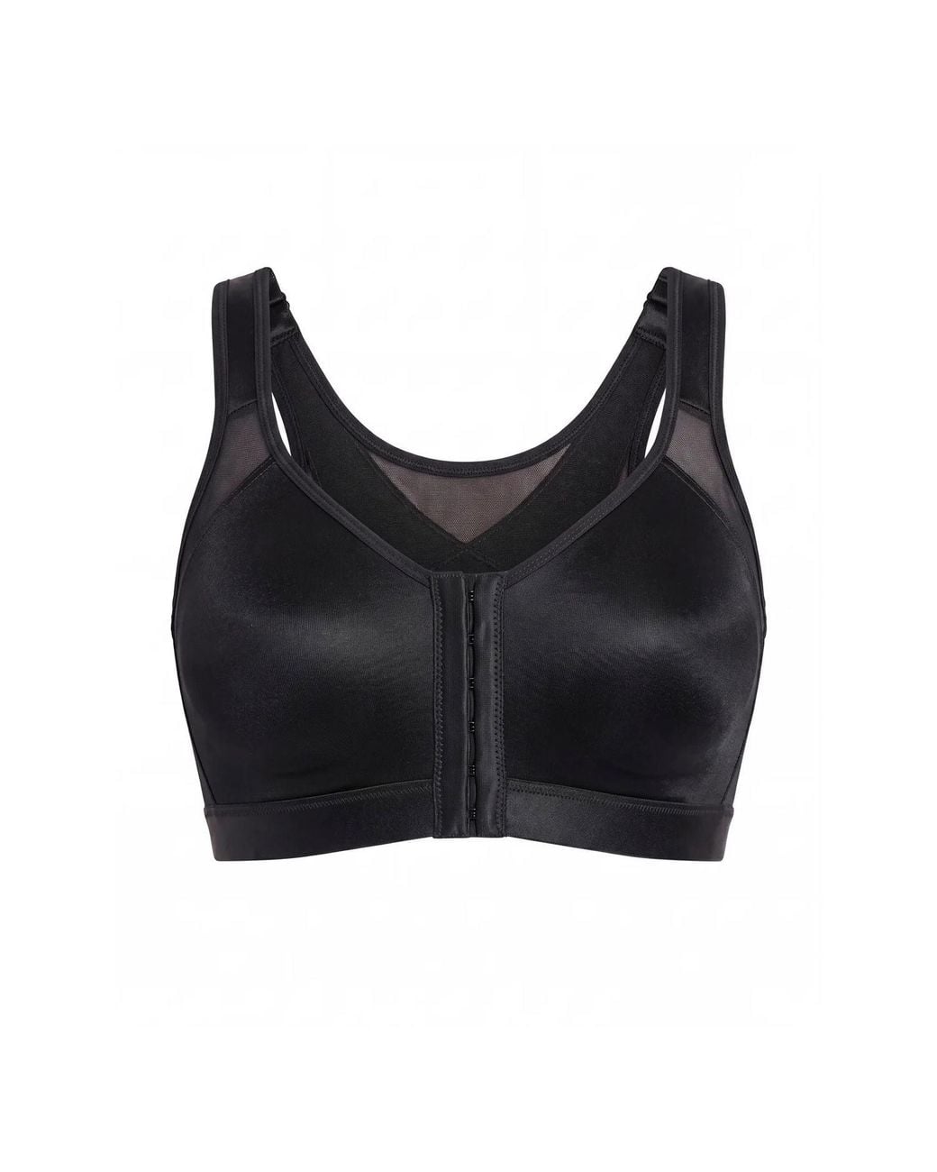 Leonisa Black Unlined Wireless Posture Corrector Bra