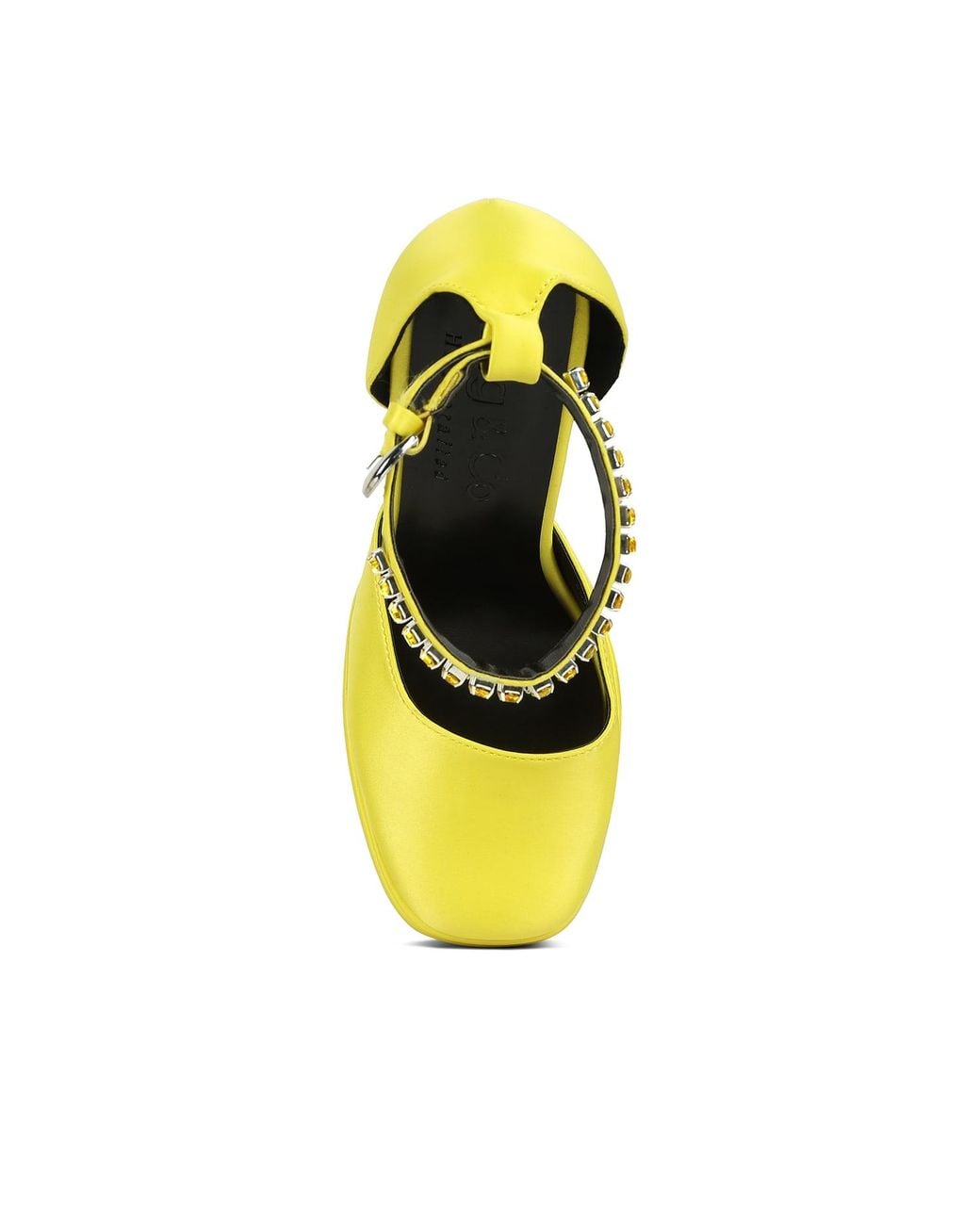 Rag & Co Yellow Martini Sky High Platform Sandals By Rag & Co