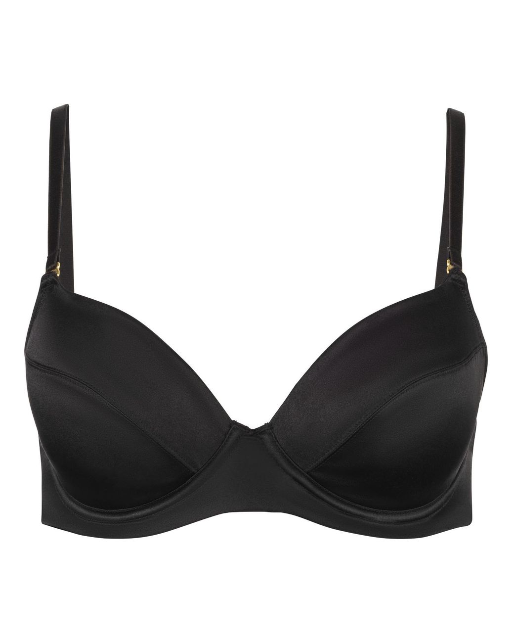 Black Heart Lingerie Black Convertible Silk Push-Up Bra
