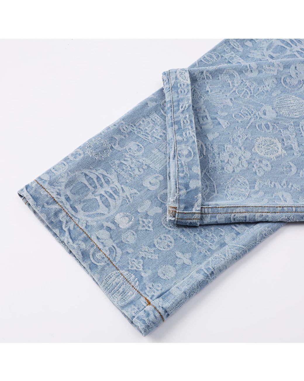 VERYRARE Blue Monogram Pants for men