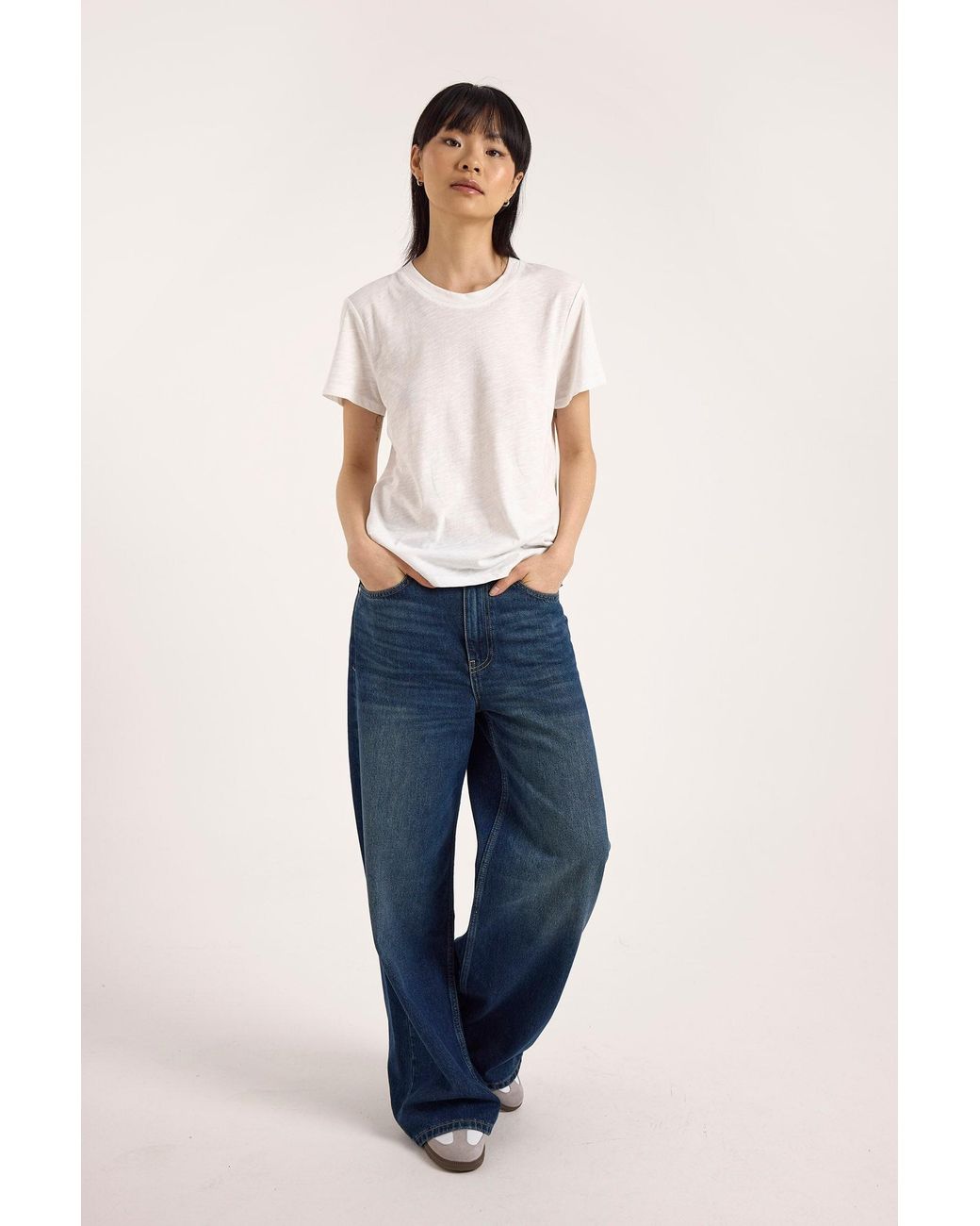 Brodie Cashmere White Weekend Boxy Tee