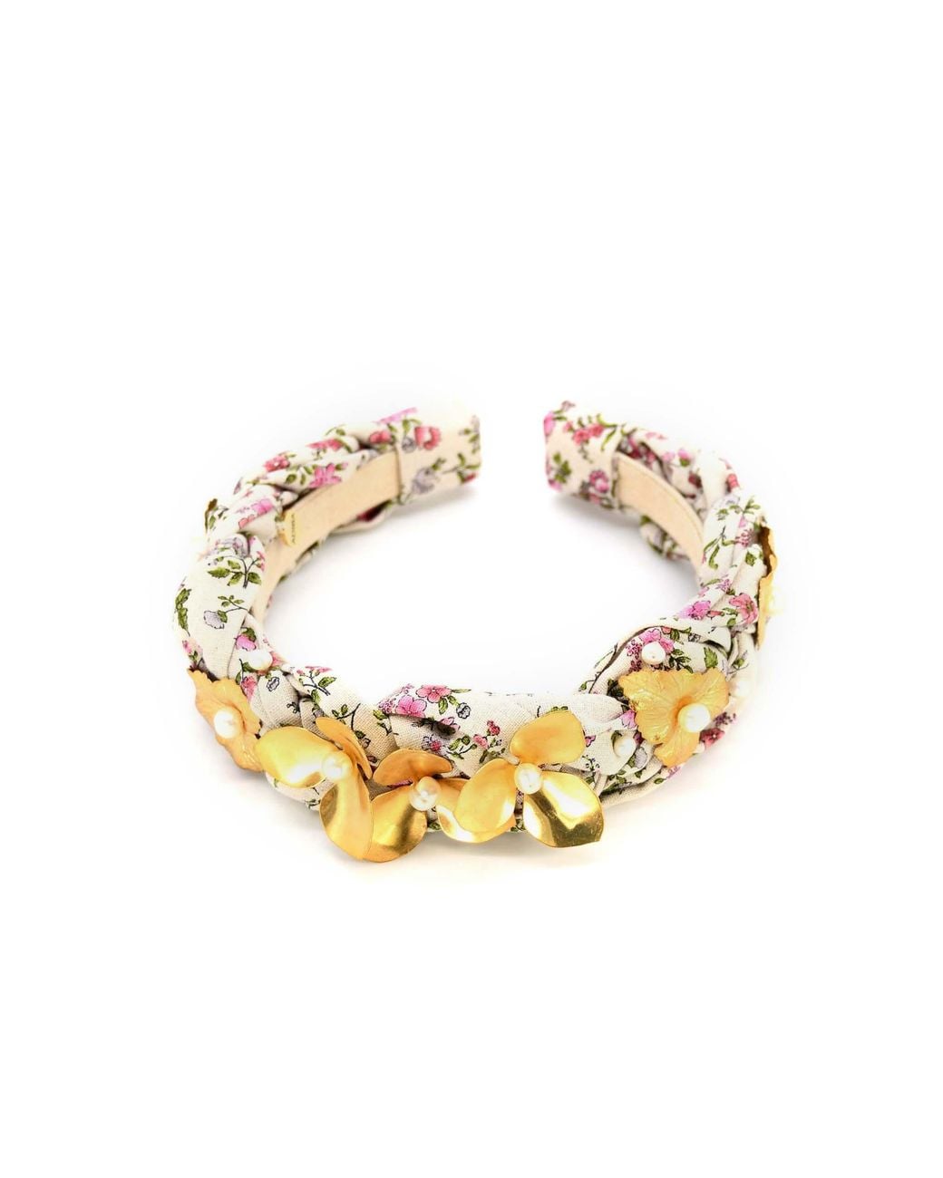 ADIBA Metallic Neutrals Cherry Blossom Handmade Headband