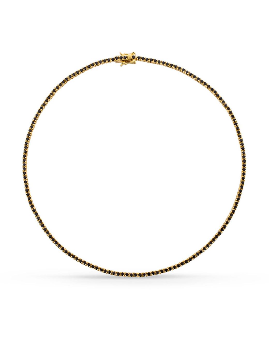 SALLY SKOUFIS Metallic Flirtation Necklace With Made Cz Diamond Stimulant