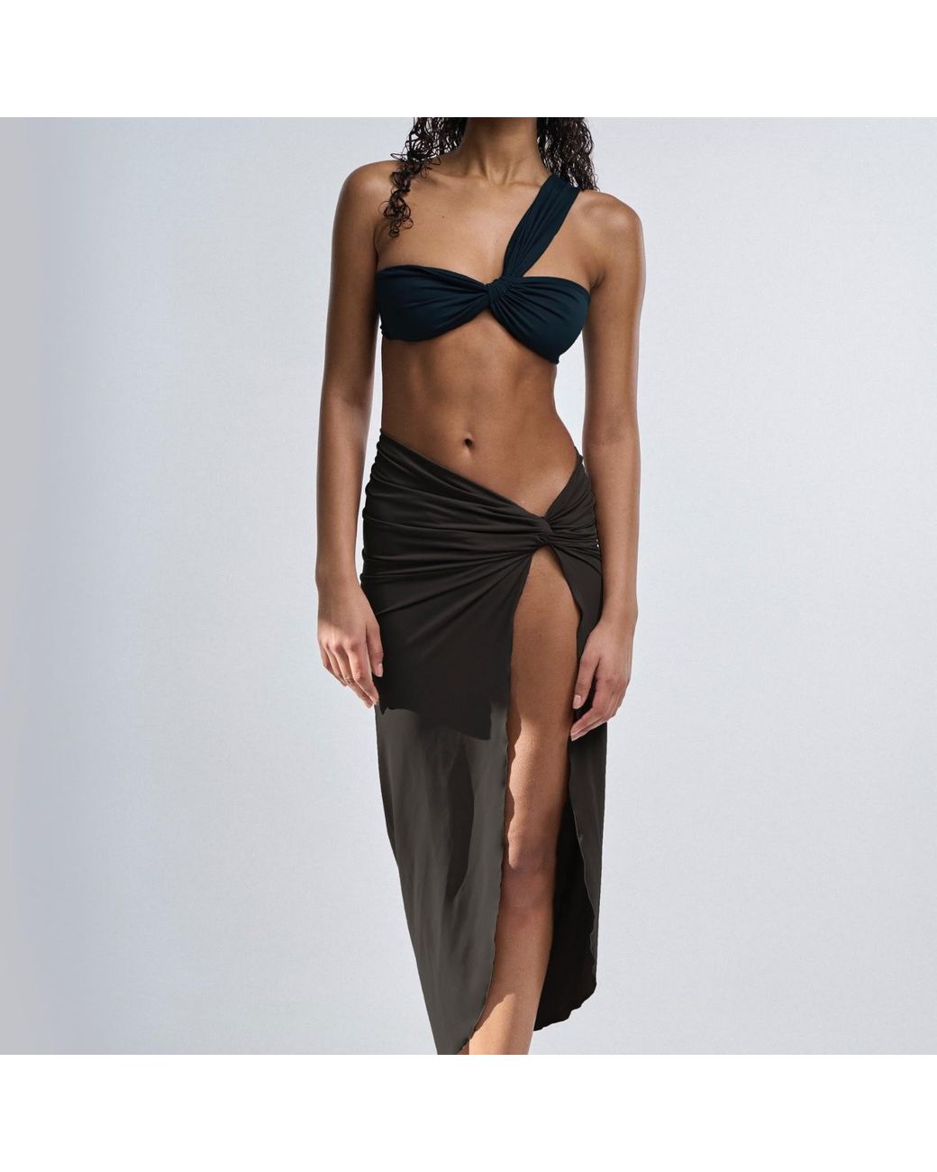 Veroni Swim Black Onyx Sarong Skirt