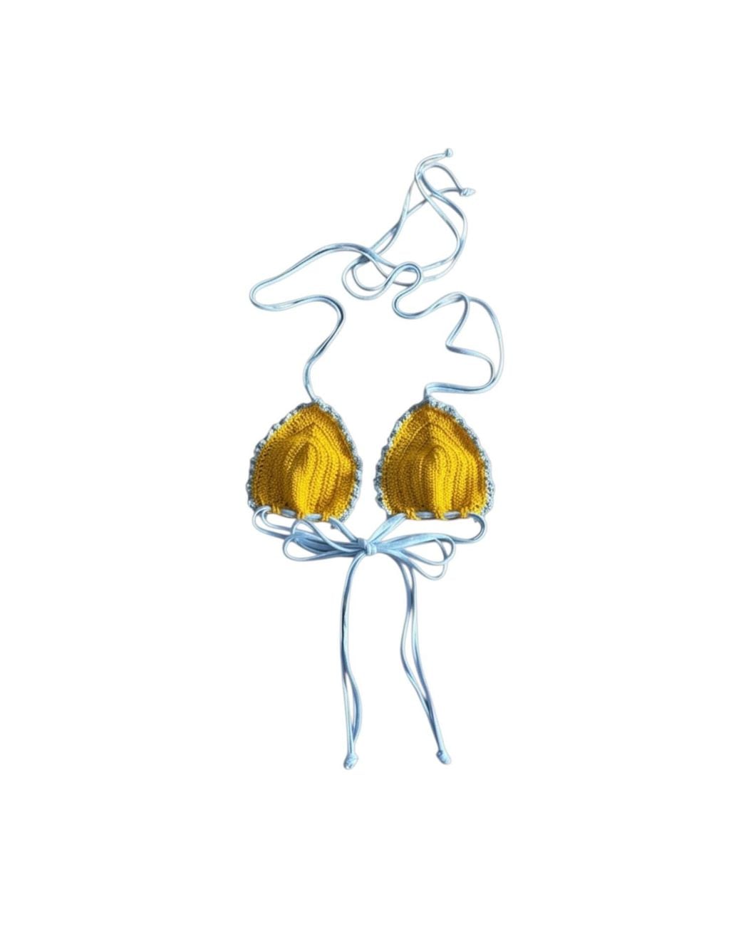 Gunes Swim Yellow Buttercup Petal Bikini Top