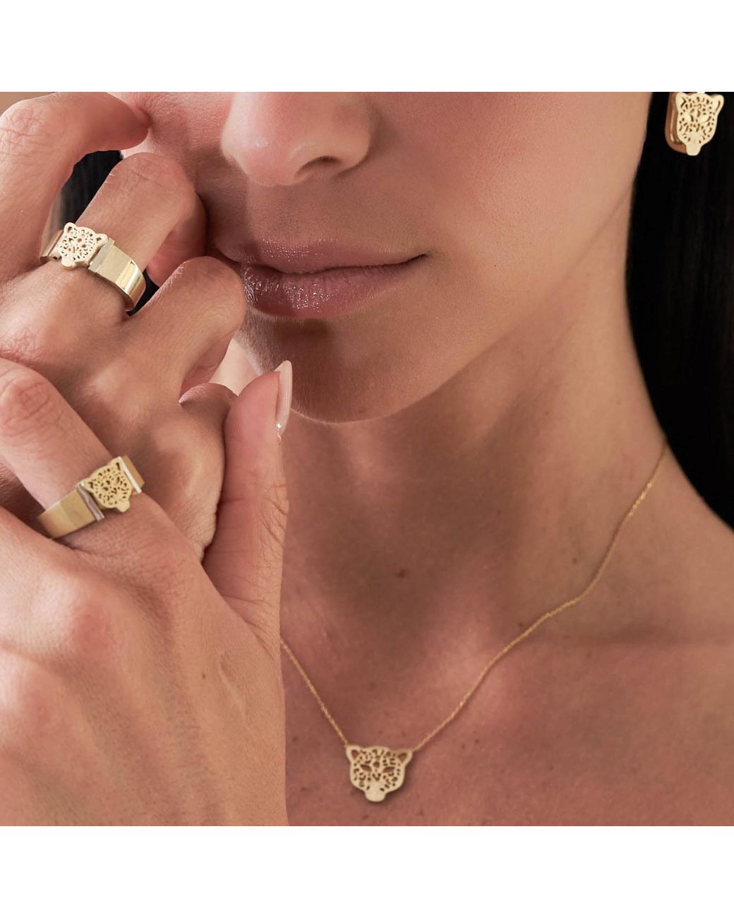 Myrto Katramadou Jewellery Metallic The Leopard – Necklace