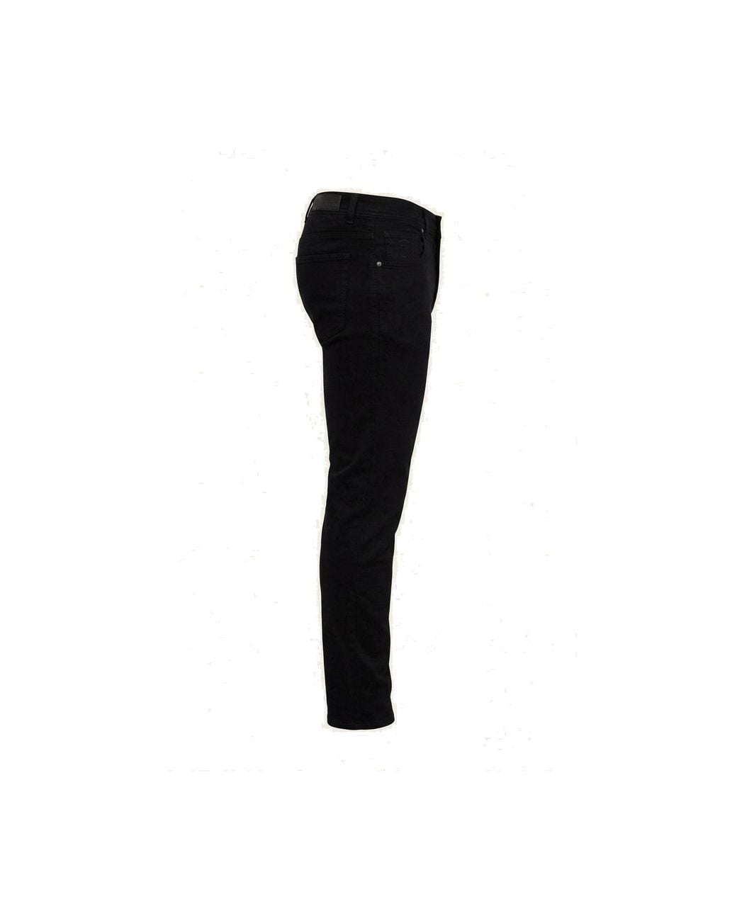 Ron Tomson Black Super Soft 5-Pocket Style Pants for men