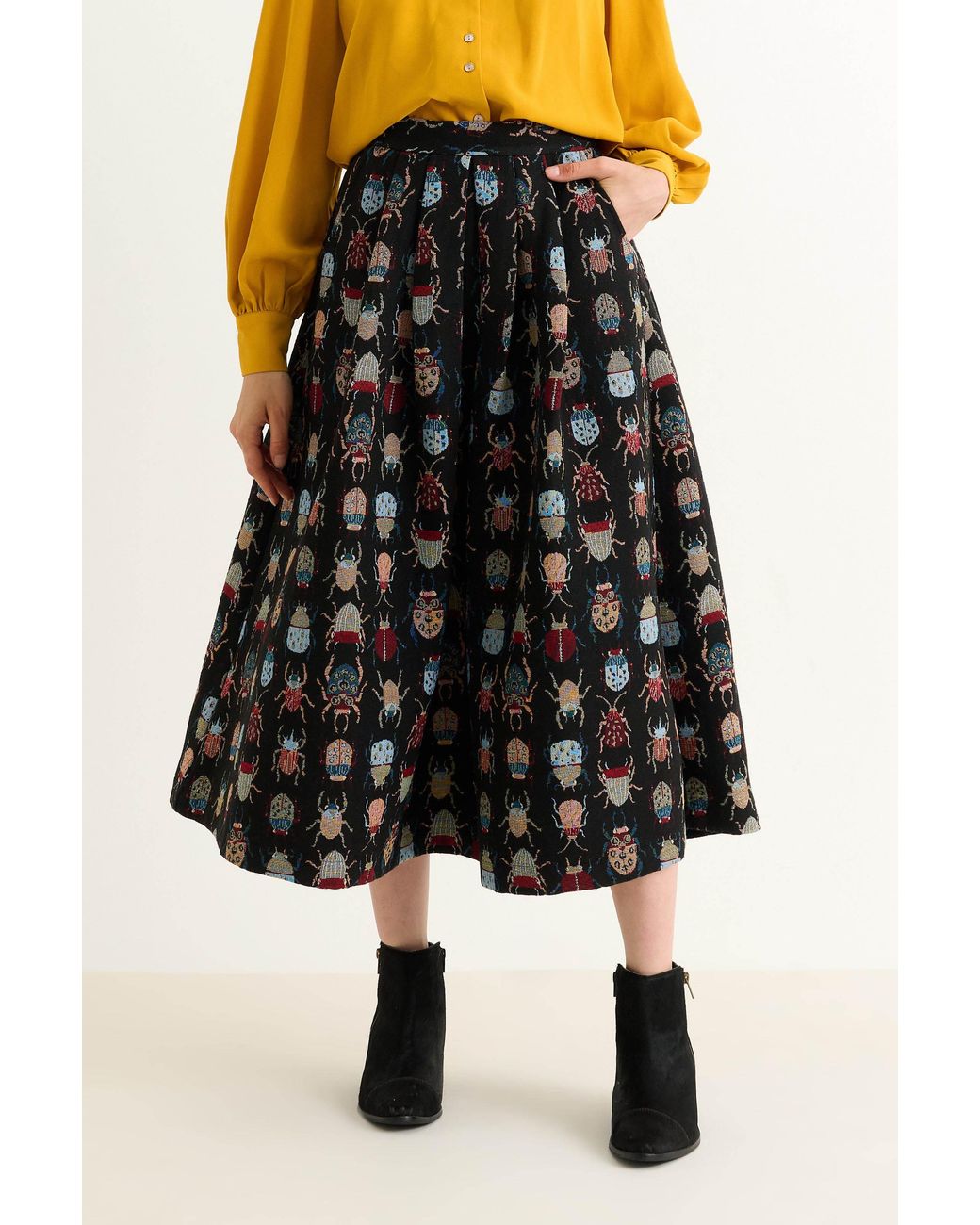 Louche Black Pasadena Beetlejuice Skirt
