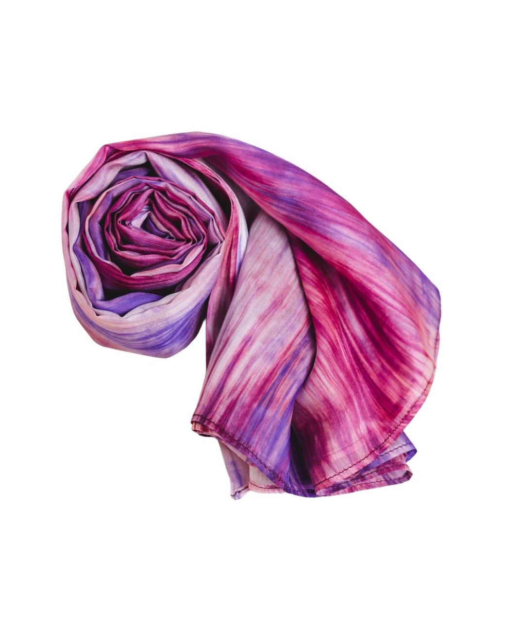 Silk and Bears Purple Berry Brushstroke Silk Scarf – Hand-Dyed Mulberry Silk, Evening Wrap & Gift