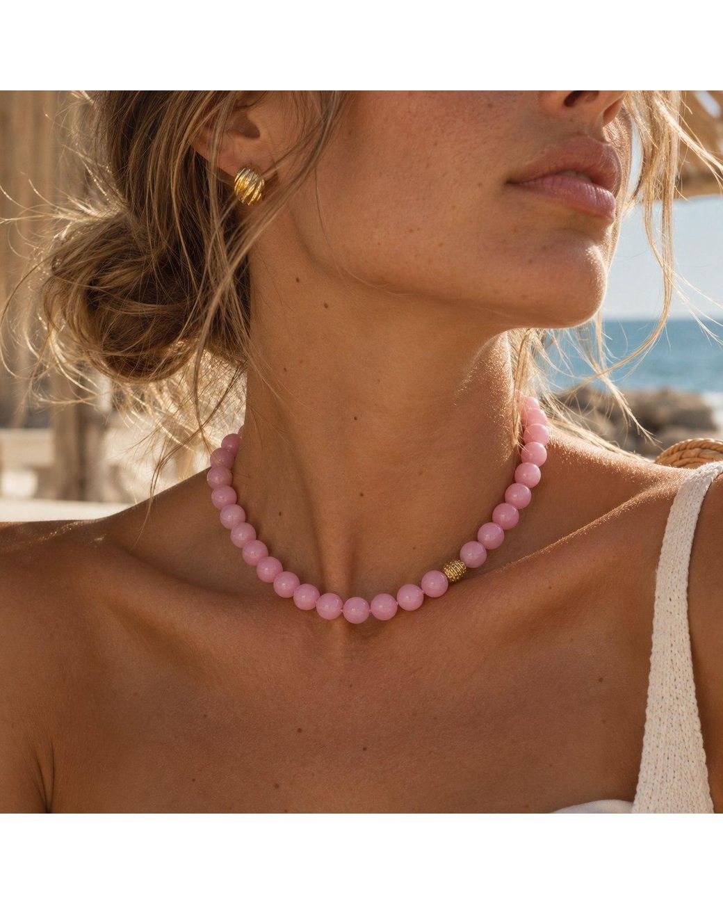 Lalinde Pink Bloom Necklace