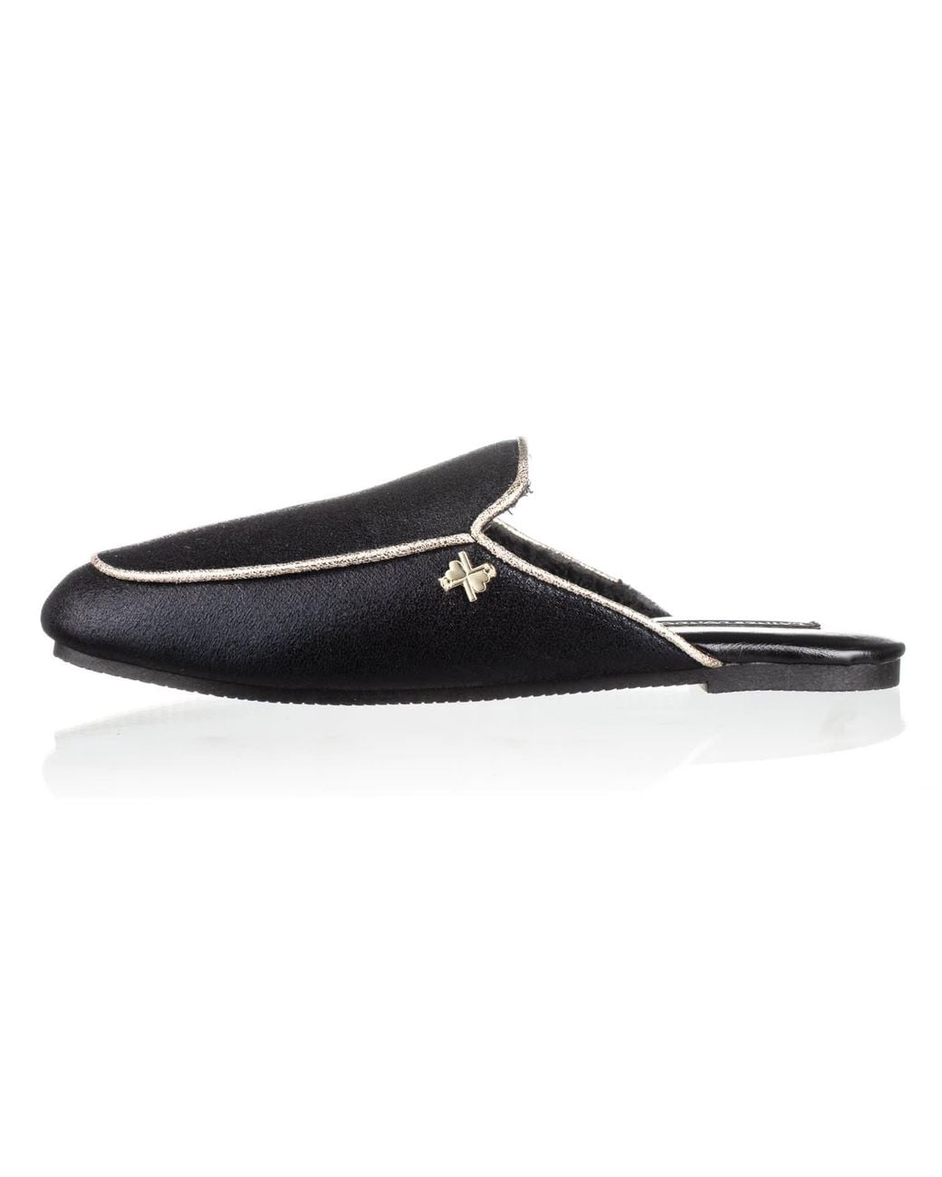 Laines London Black Classic Mules