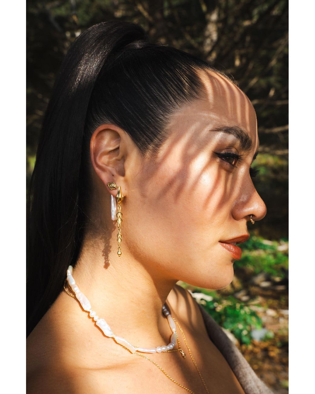 Astor & Orion White Hecate Knot Dangle