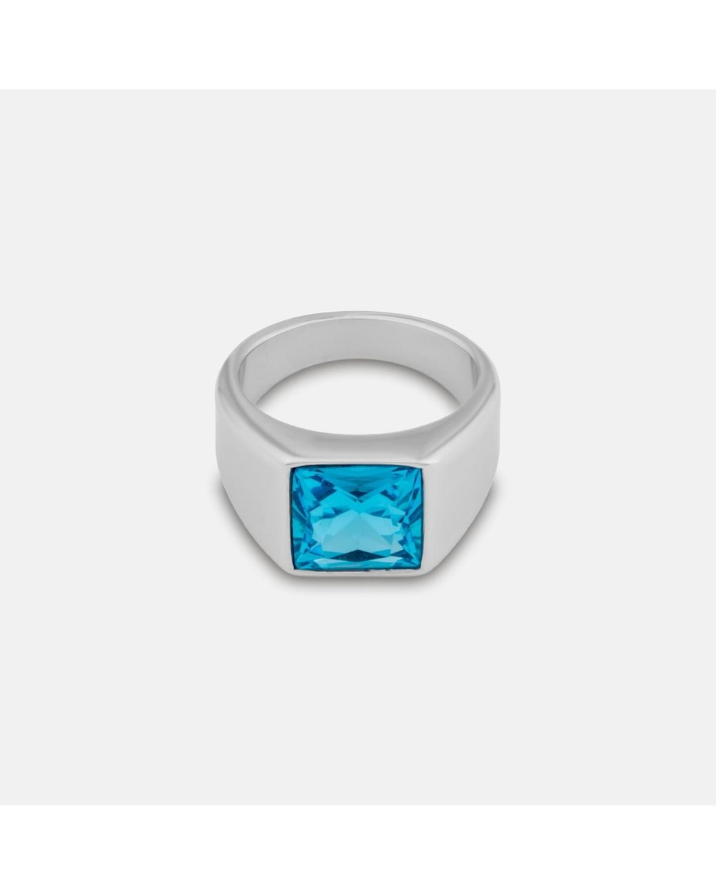 Outrage London Stone Signet Ring in Blue for Men | Lyst