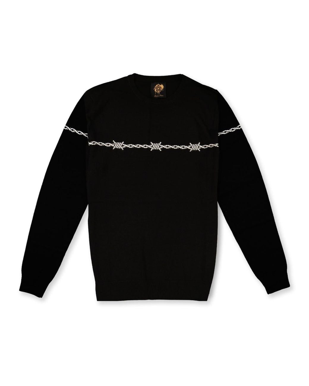Gresham Blake Black Barbed Wire Jumper for men