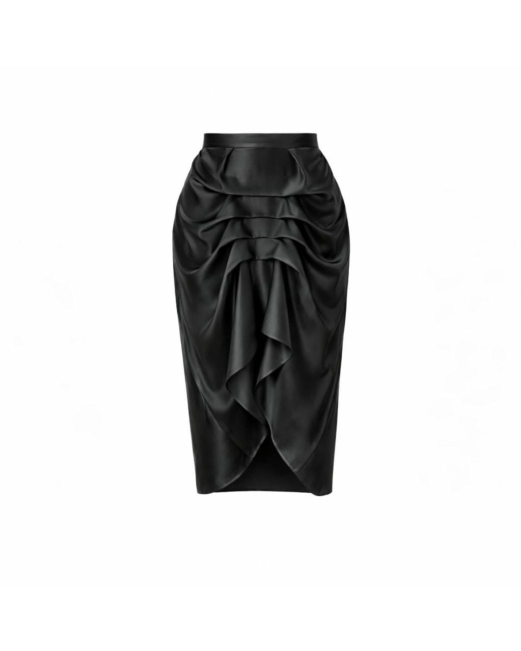 Lumina Eligma Black The Vanguard Skirt Silk