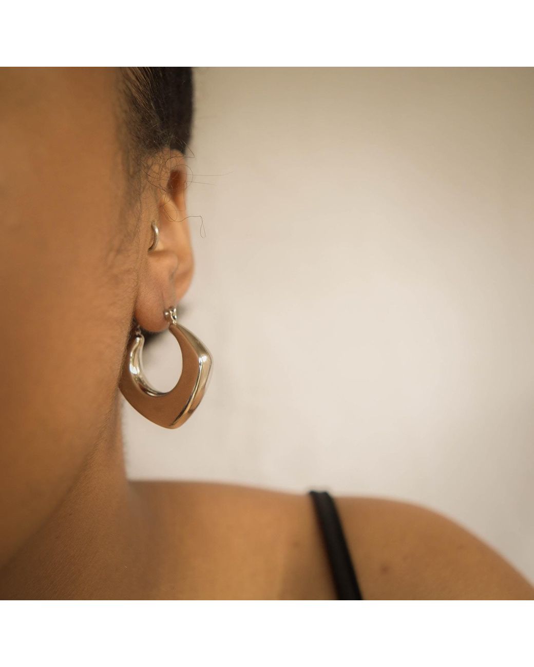 Superdivajewellery Metallic Hexagon Earrings