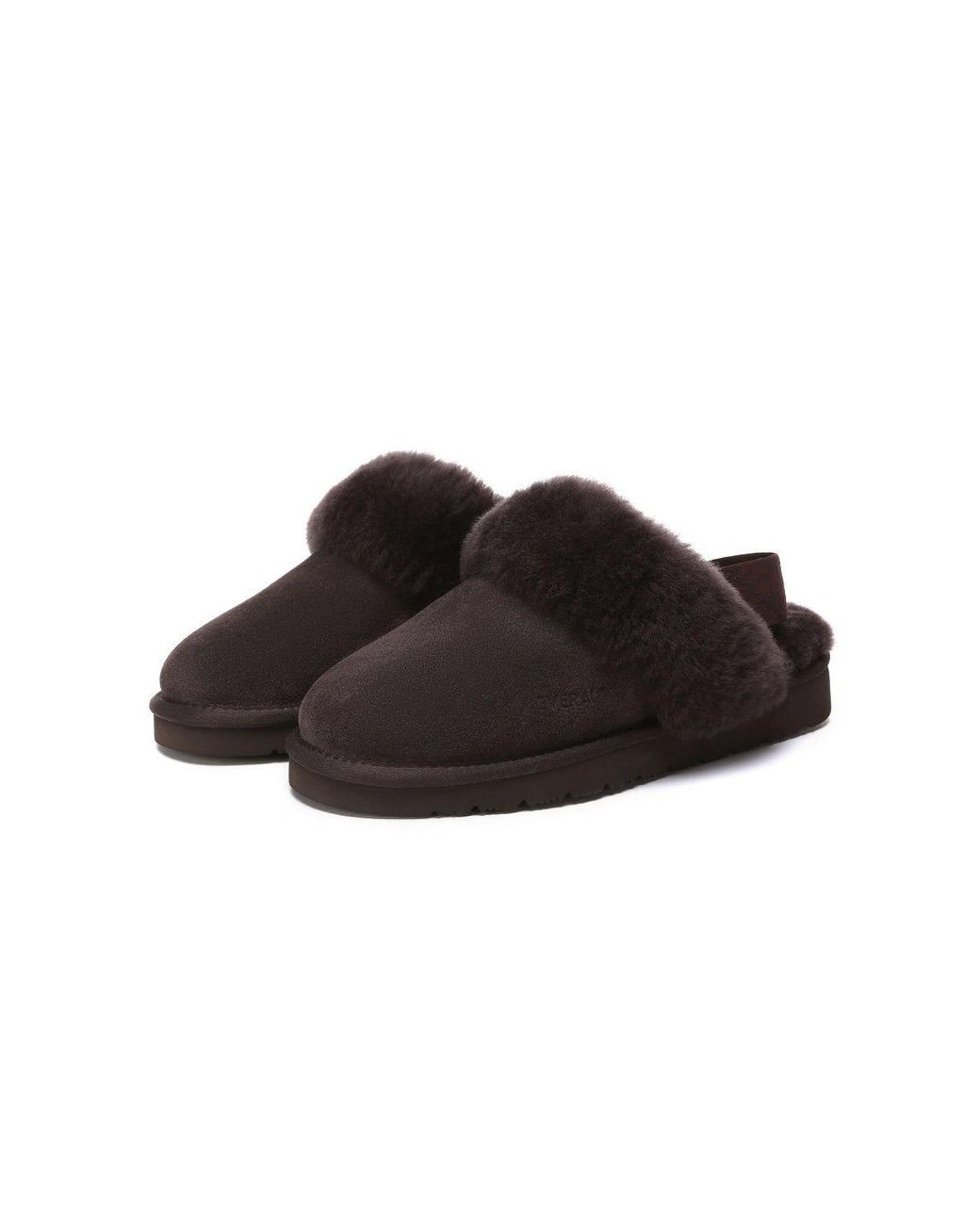 EverAu Australia Brown Pelican Removable Strap Slingback Slippers