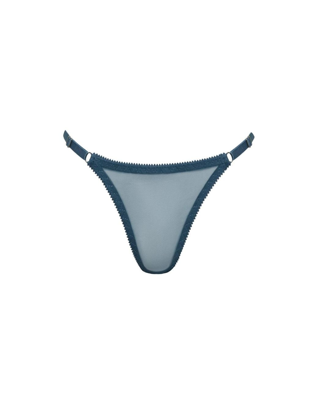 Daily Underwear Blue Adjustable Brazilian Panties Ocean Light