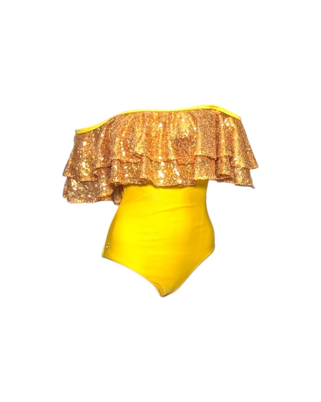 Julia Clancey Yellow Rara Sunshine Sequin Swim Body