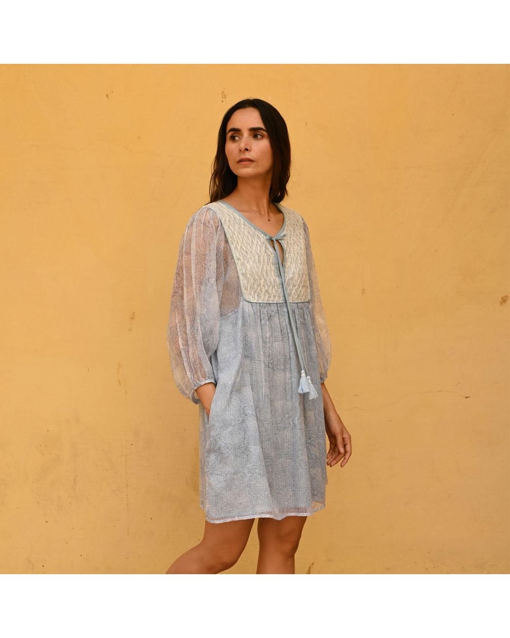Liminal Blue Nora Tunic Dress