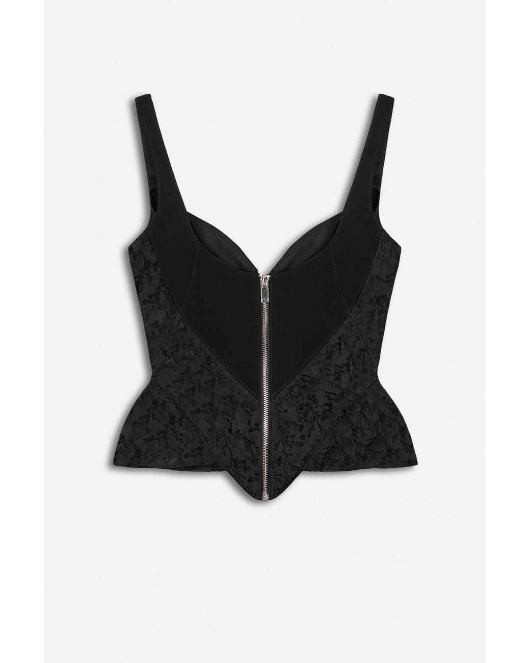 Nocturne Black Boned Sweetheart Bustier Top