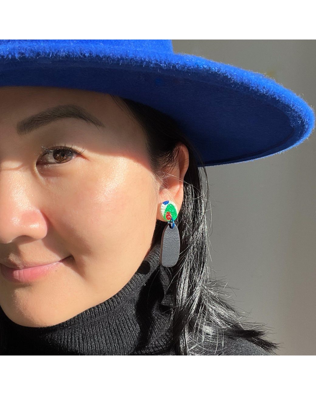 By Chavelli Multicolor Miro Abstract Drop Earrings
