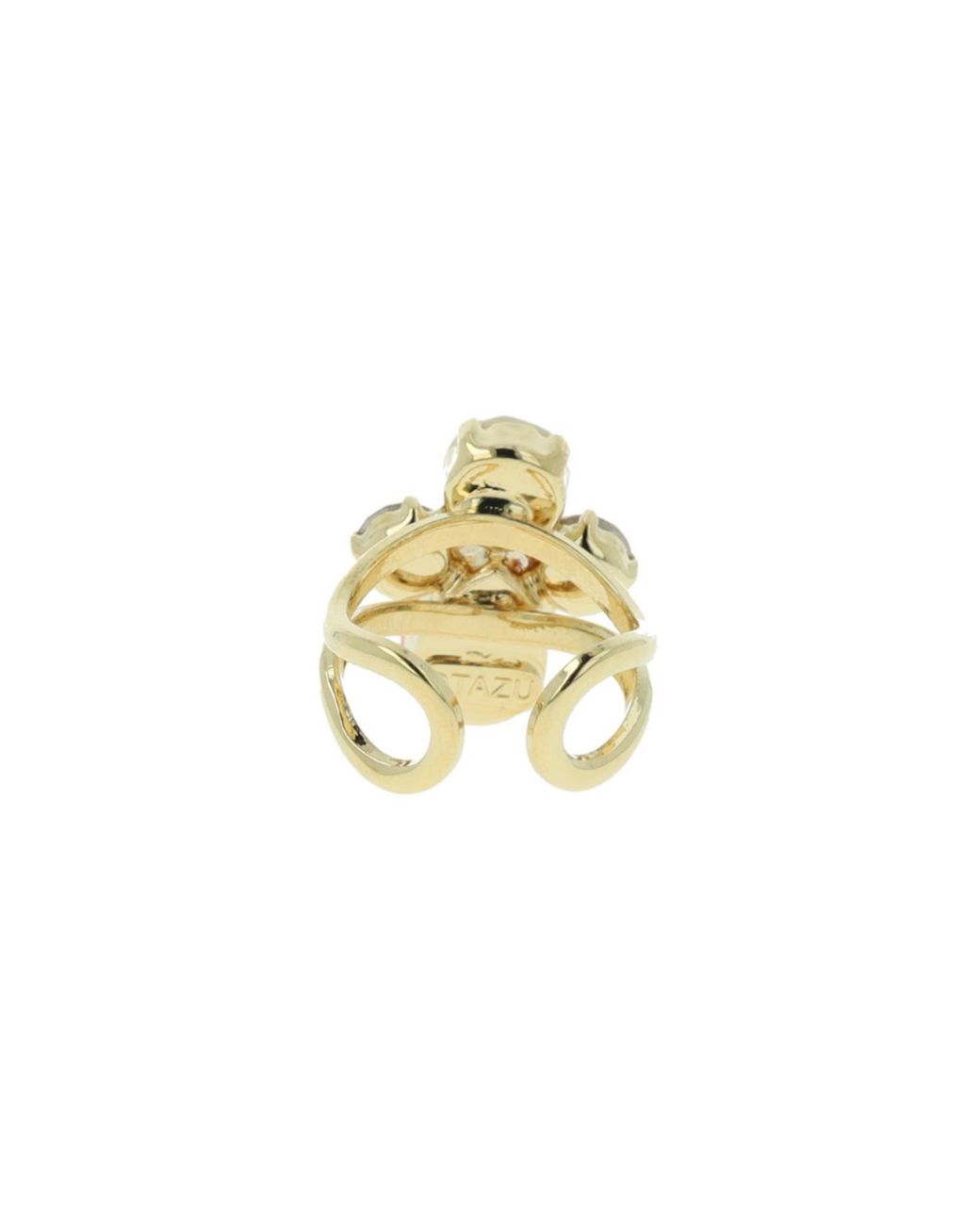Otazu White Flamingo Beetle Ring