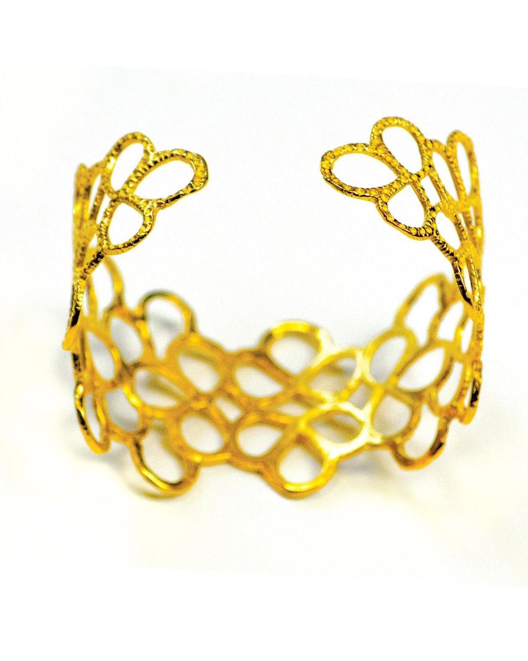 Lexi Jewelry Metallic Lace Cuff Bracelet