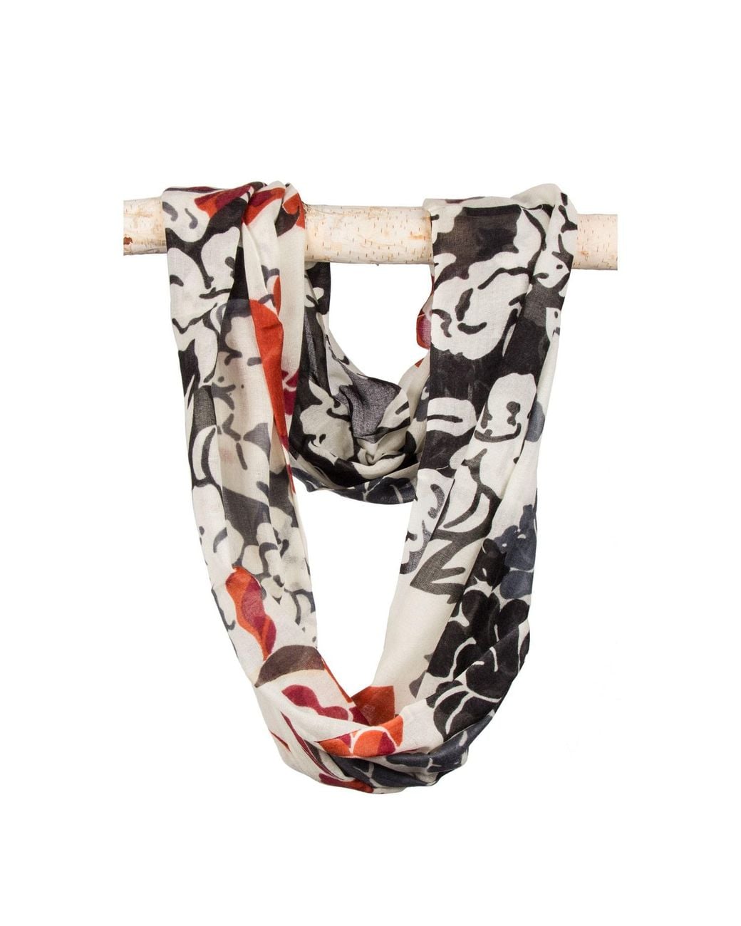 Saachi Multicolor Stacked Deck Loop Scarf