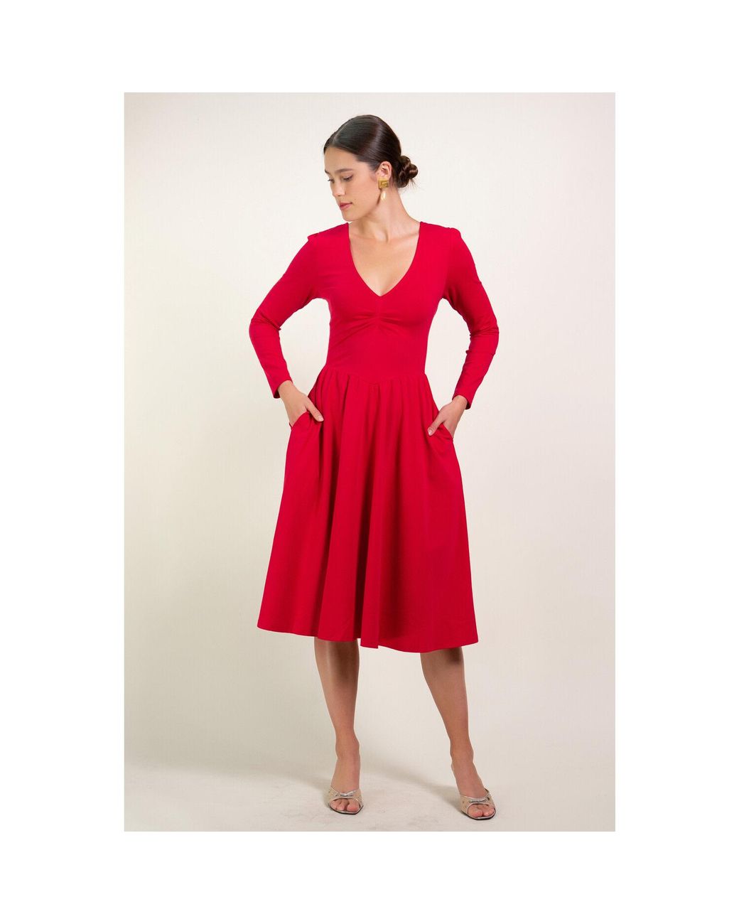 Kristinit Red Cherry Ballet Pina Dress