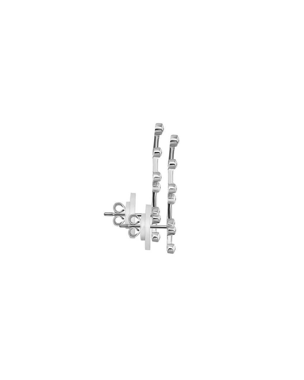 Genevieve Collection Metallic Virgo Zodiac Constellation Earring 18K & Diamond