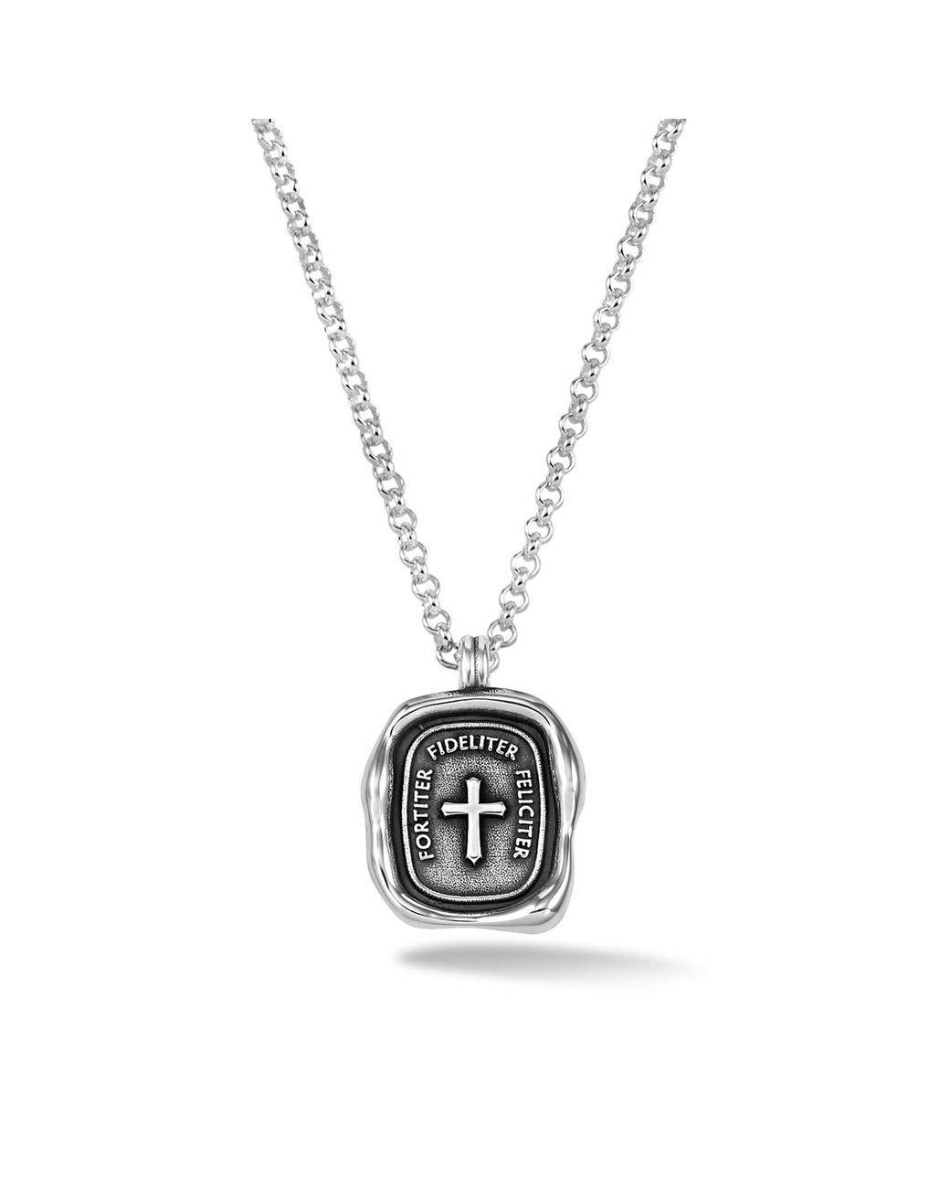 Dower & Hall Metallic Success Talisman Necklace for men