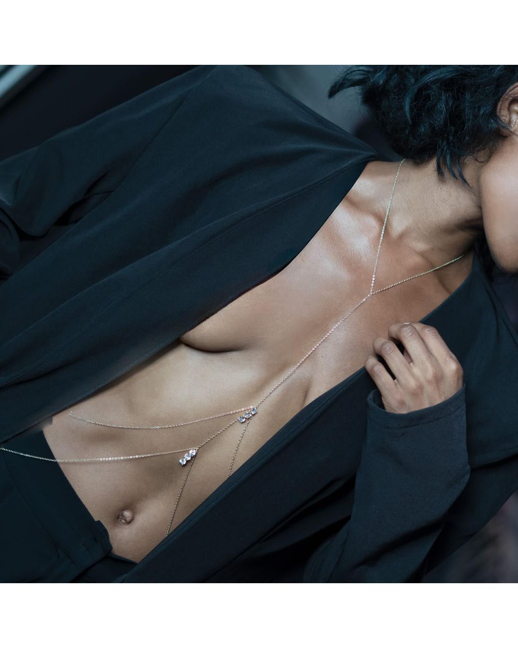 Studio Baloge White Éclat Body Chain