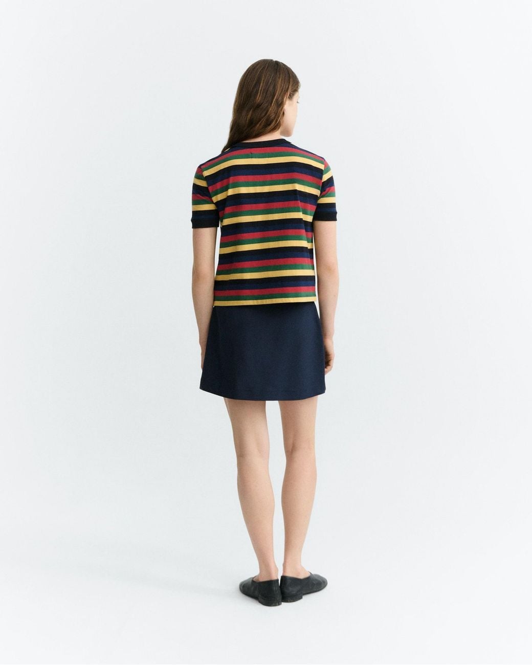 Thinking Mu Black Multicolour Striped Zowie R T-Shirt