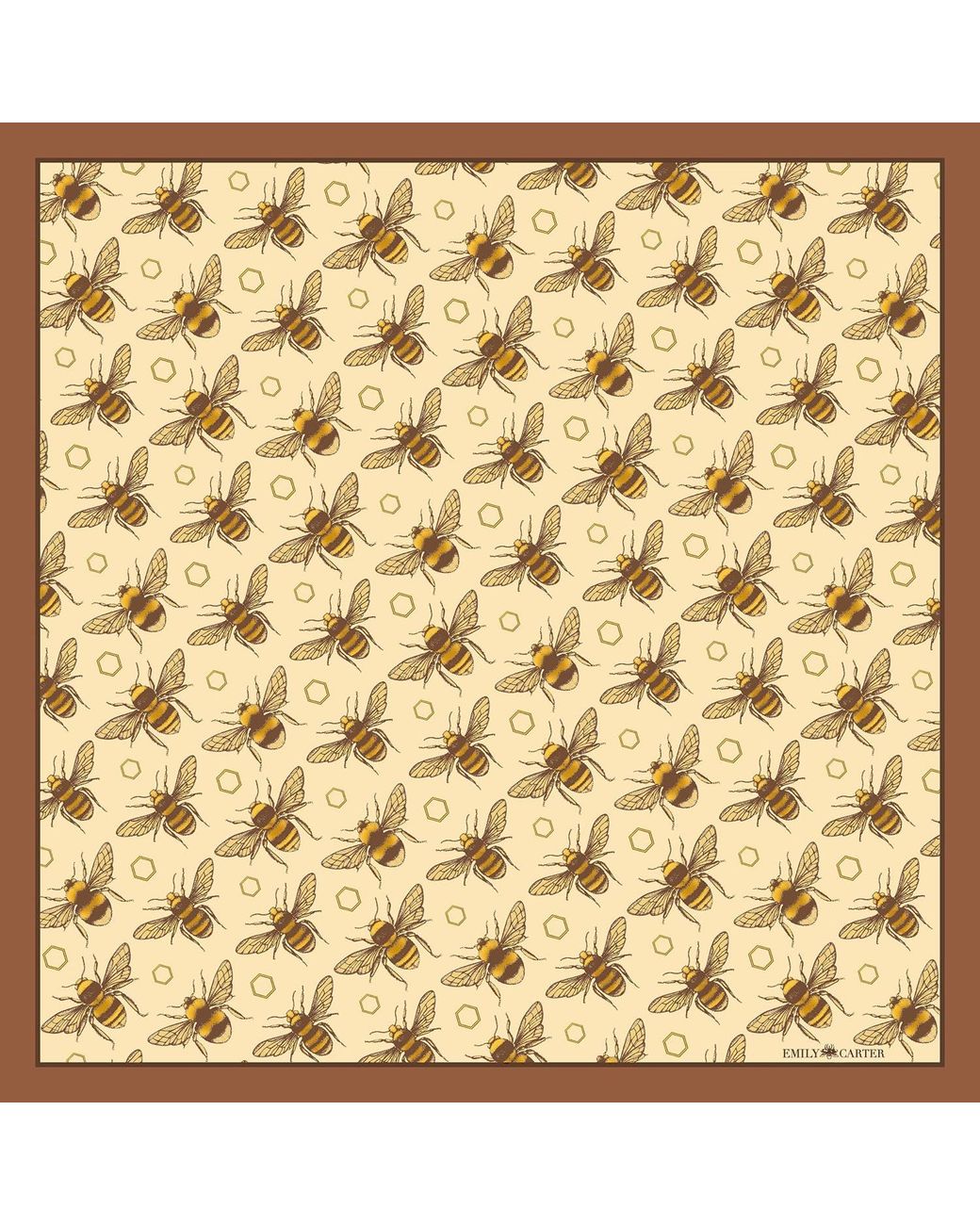 Emily Carter Metallic The British Bee Neckerchief