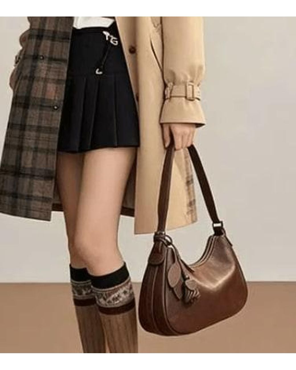 Prenelove Black New: Gaspe Genuine Leather Handbag