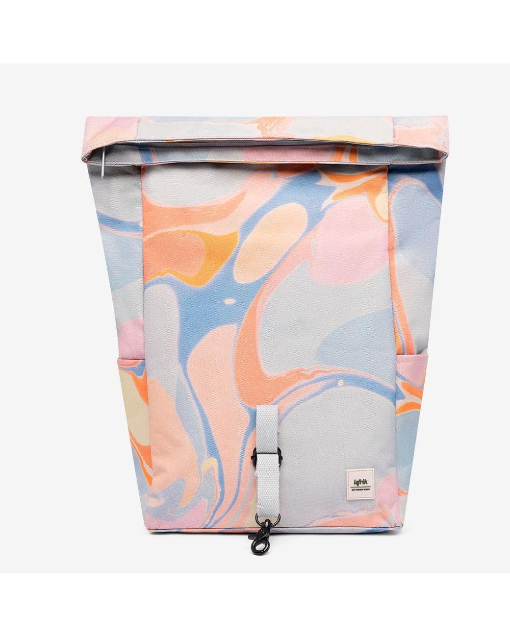 Lefrik White Roll Mini Backpack Marble