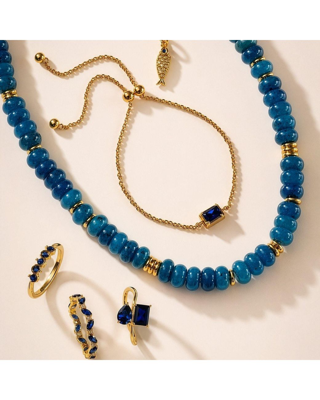 Belinda Jewelz Blue Kyanite & Beaded Necklace
