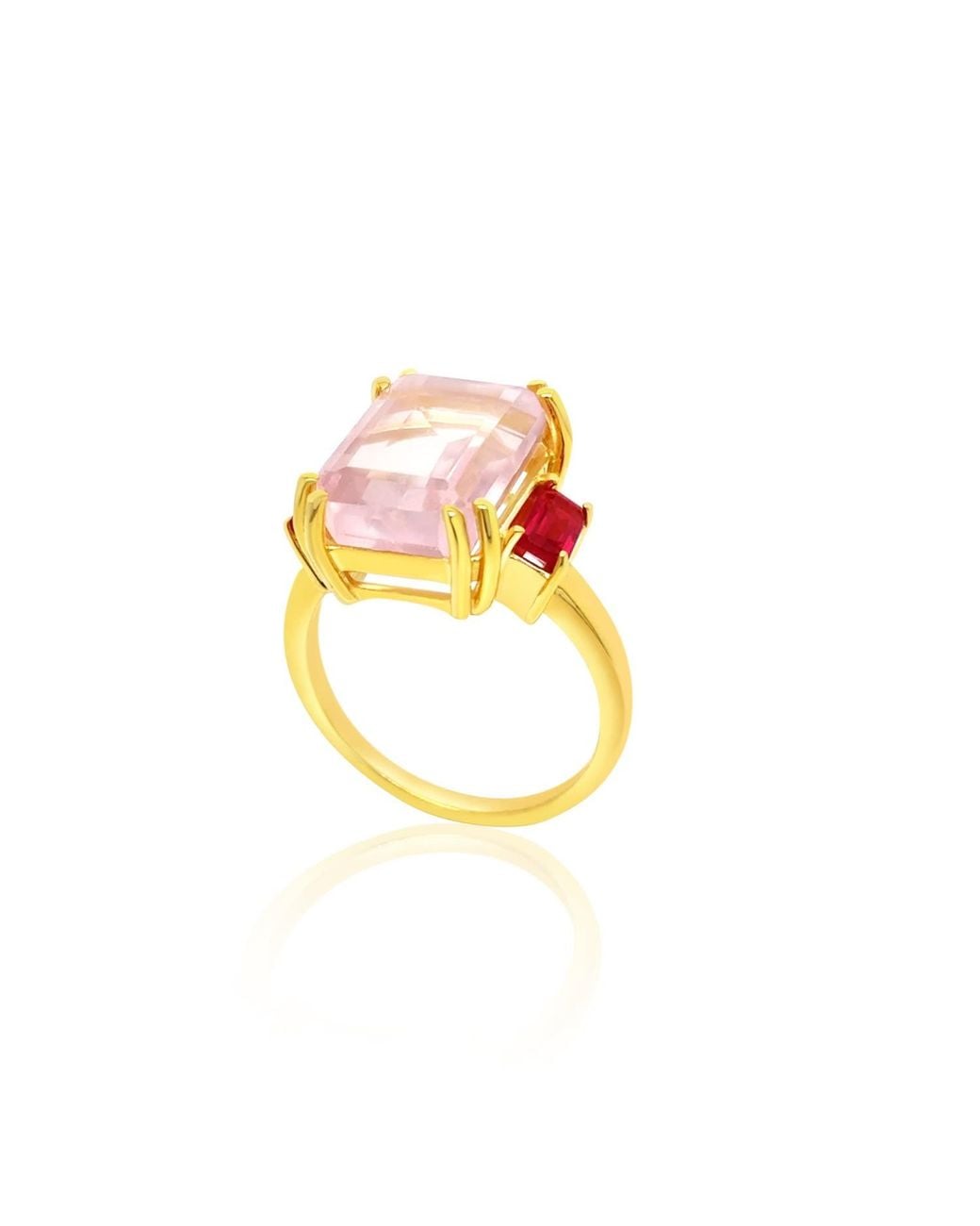 GEM BAZAAR Pink Rosings Ring