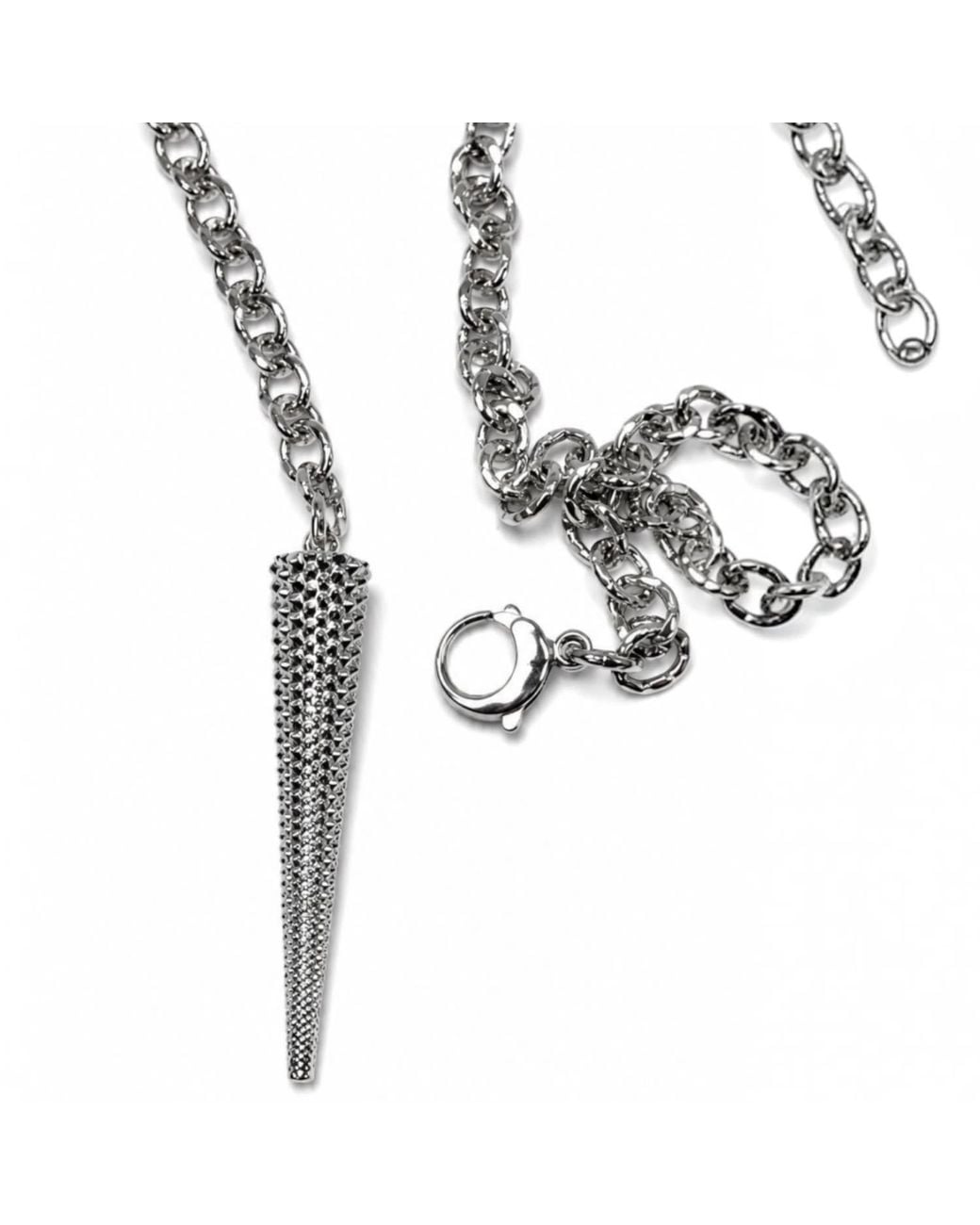Jagged Halo Jewelry Metallic Artemis Adjustable Spike Pendant Necklace
