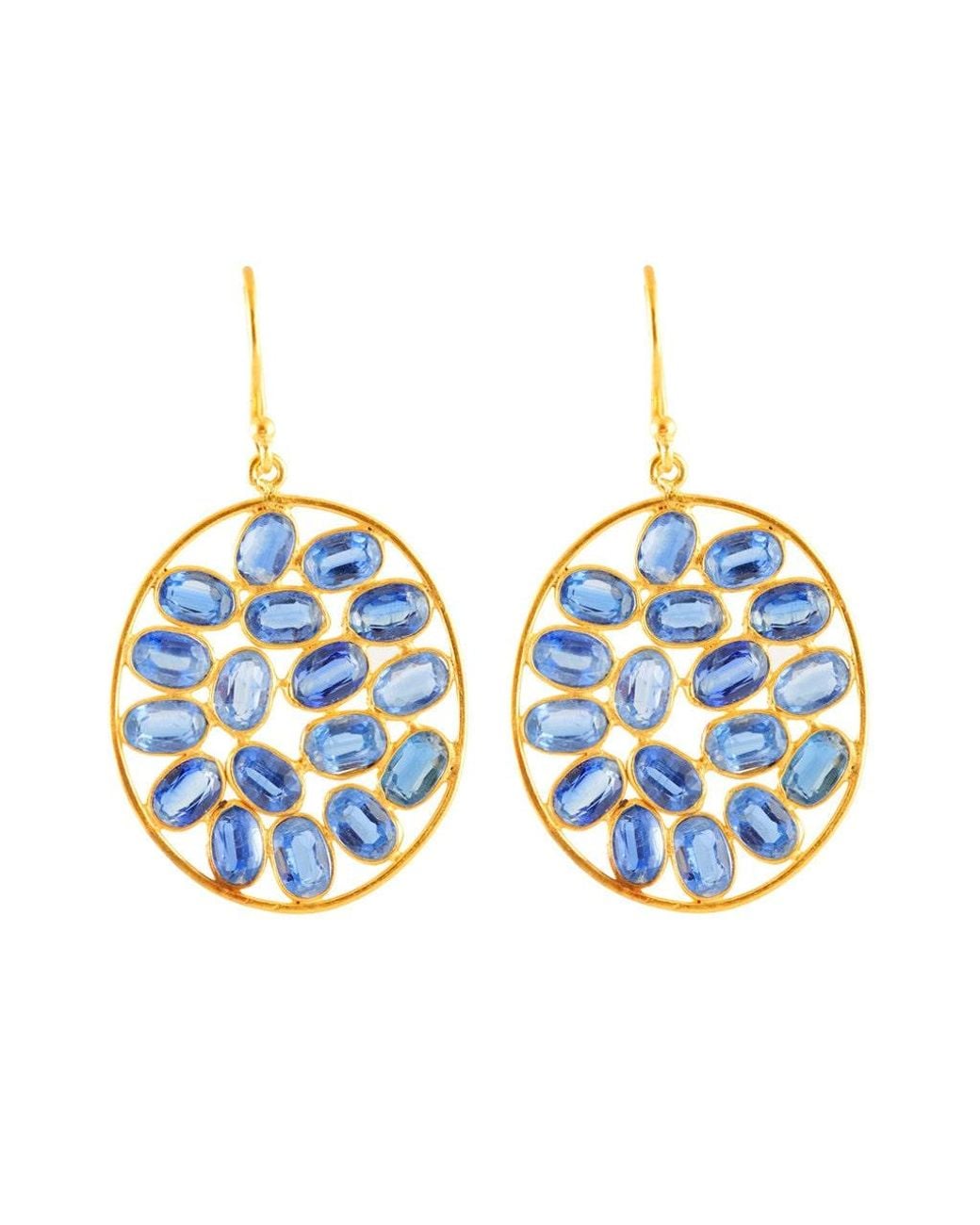 Opium Jewels Blue Oval Jali Cocktail Drops