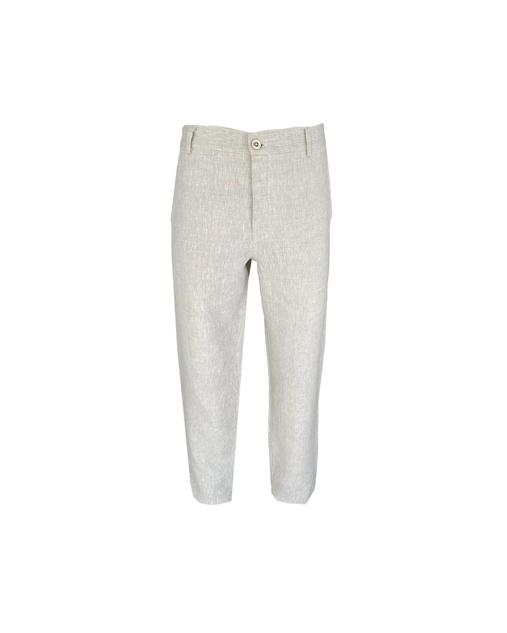 Haris Cotton Gray Linen Pant for men