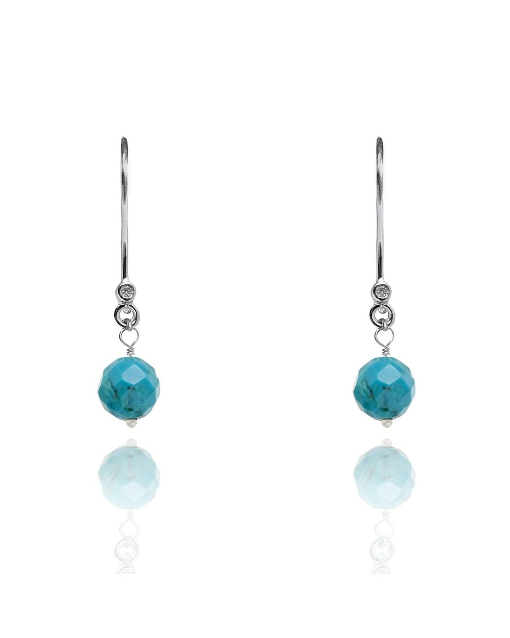 Kaizarin Blue December Birthstone Drop Earrings