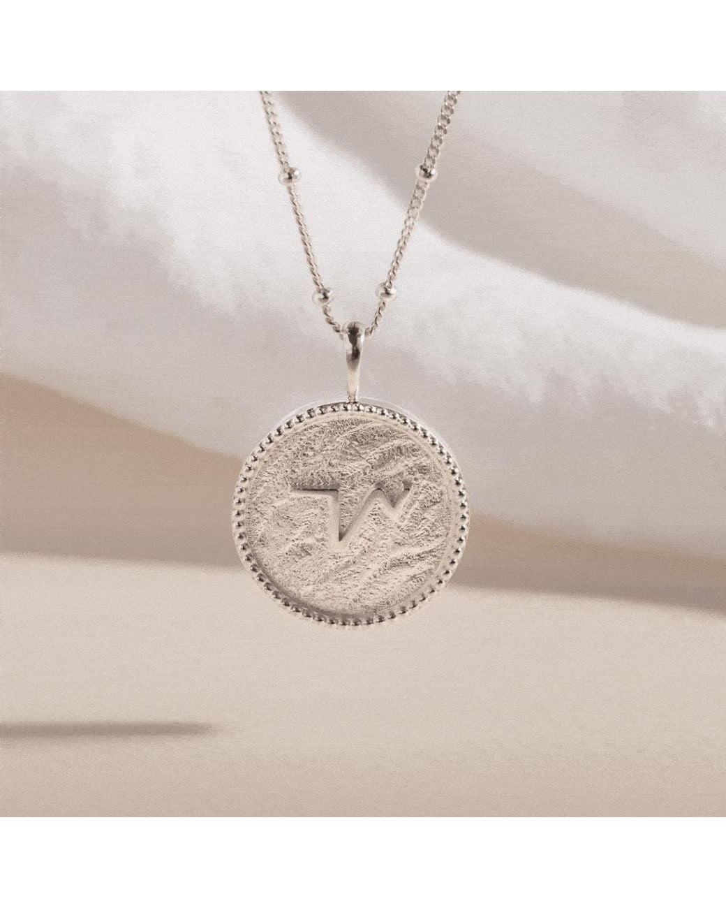 Claire Hill Designs Metallic Thrive Shorthand Coin Necklace