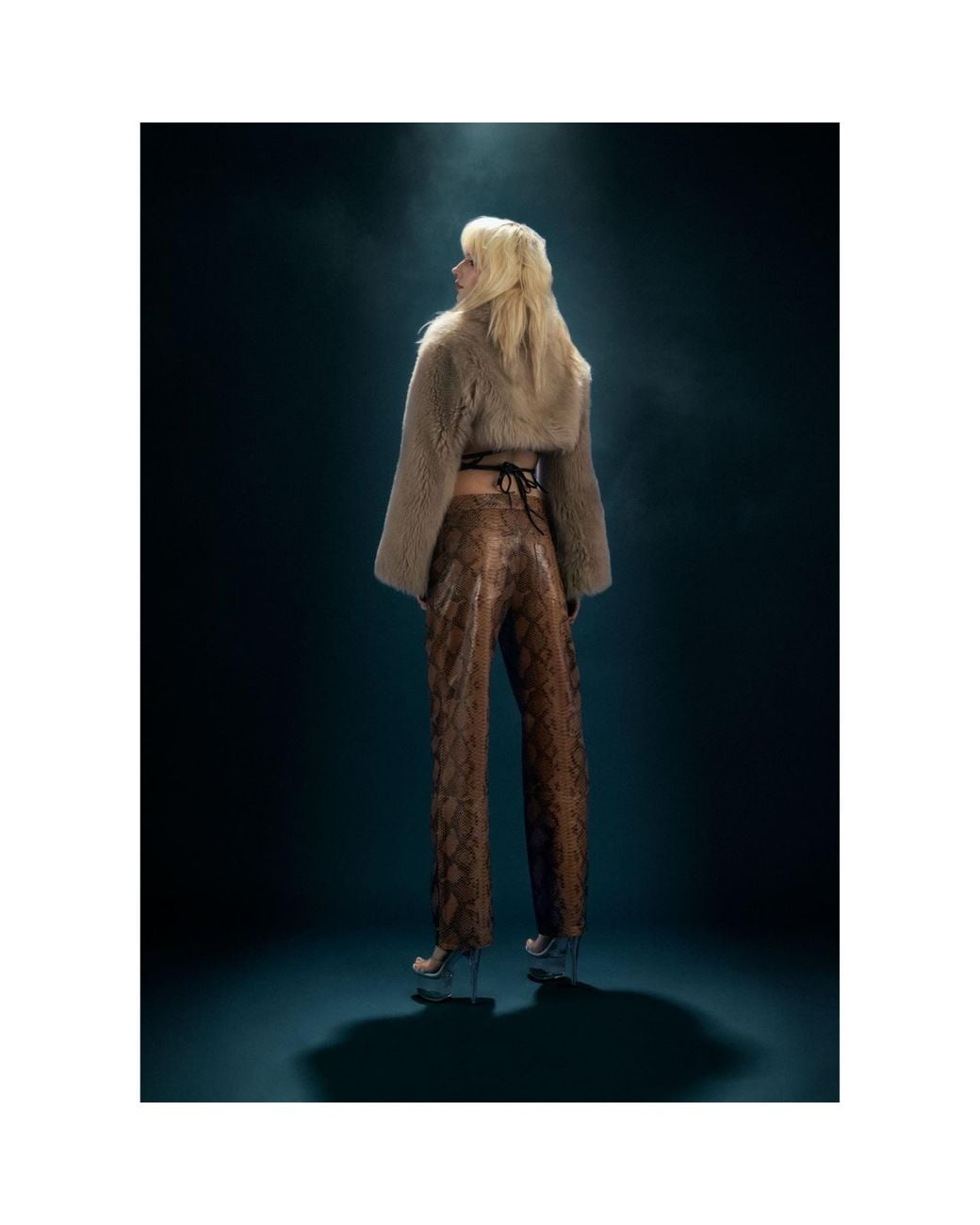 Heira Leatherwear Brown Neutrals Medusa Low-Rise Pants