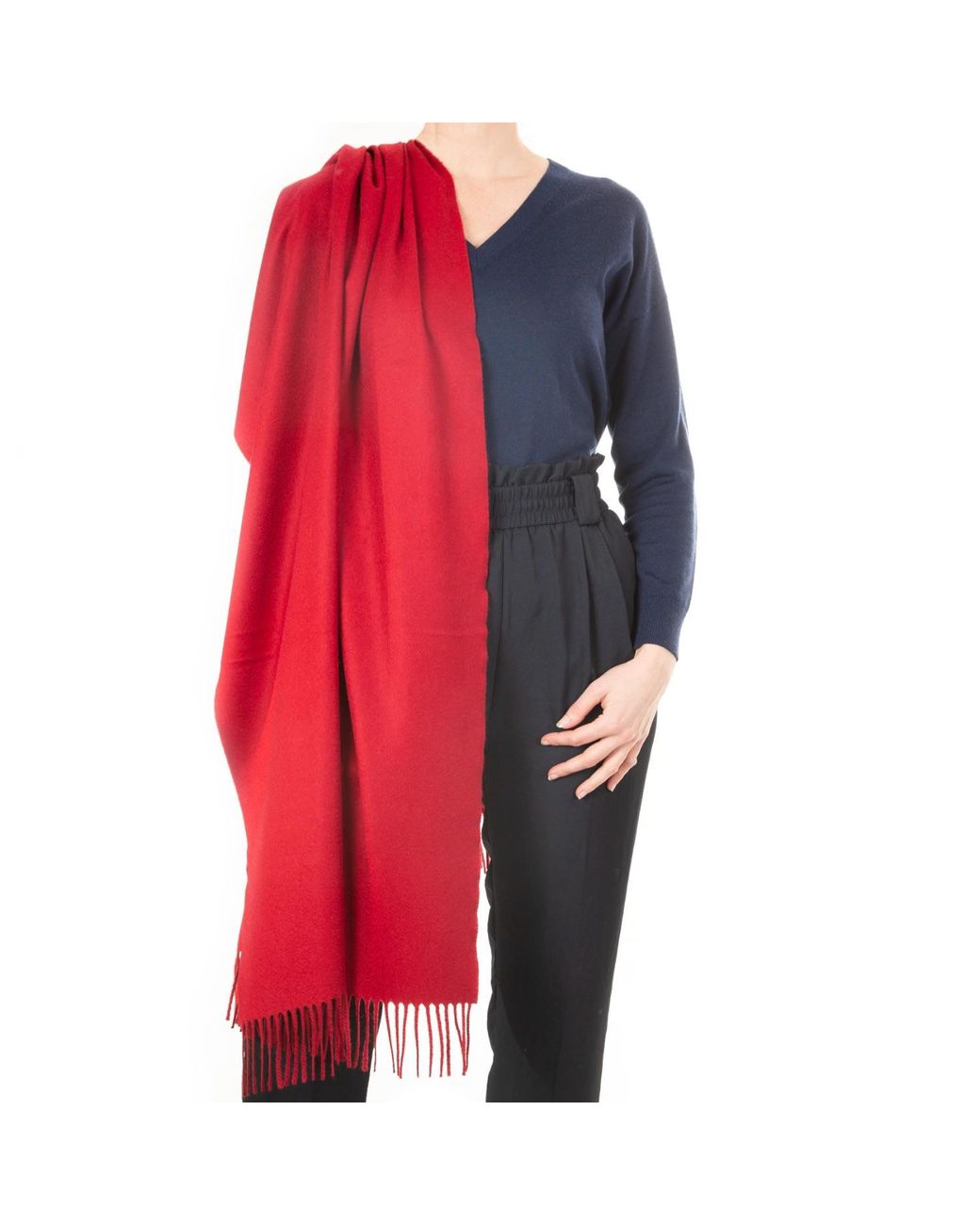 Kinalba Red Callan Old Cashmere Stole
